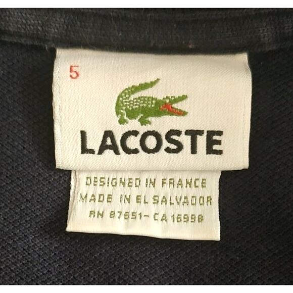 Men's Lacoste Navy Blue Polo - FR 5 Large - Picture 4 of 5